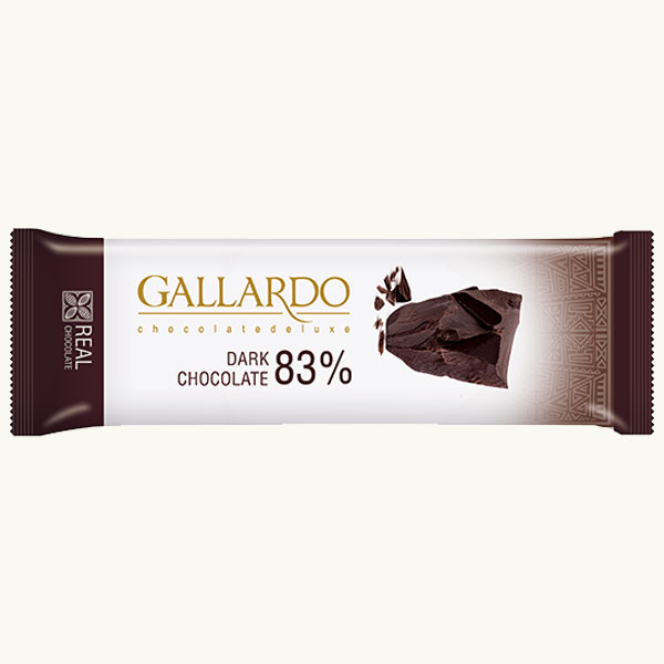 شکلات گالاردو تلخ 83%