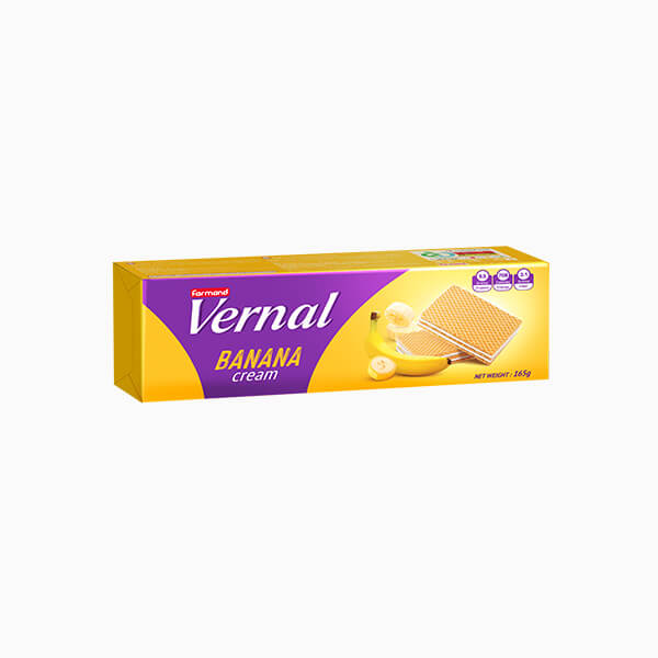 ویفر موز ورنال 165 گرم
