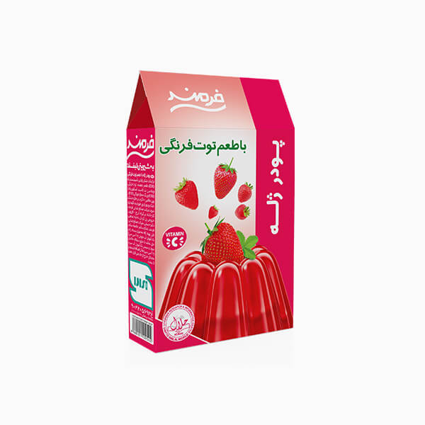 پودر ژله توت فرنگی فرمند