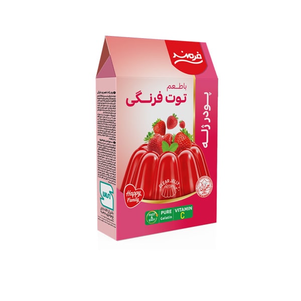 ژله توت‌فرنگی