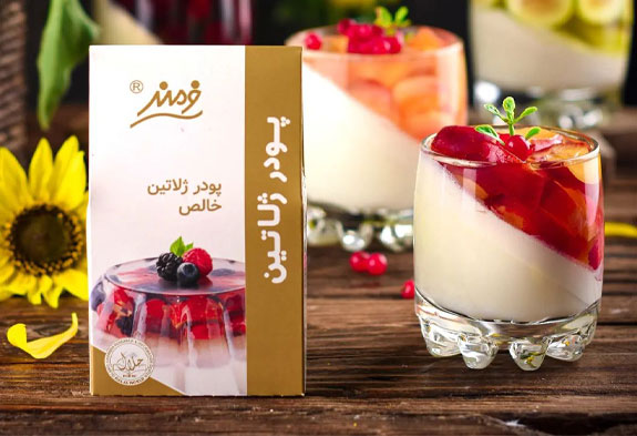 دسر خوشمزه ئ ساده با پودر ژلاتین خالص فرمند