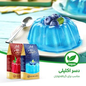 دسر اکلیلی انار و بلوبری فرمند