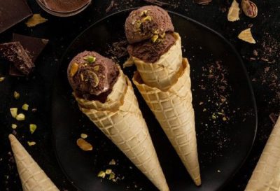 بستنی شکلاتی خانگی