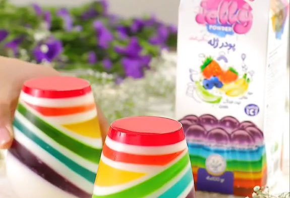 دسرخوشمزه رنگین کمان