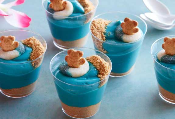 طرز تهیه ژله لیوانی اقیانوسی