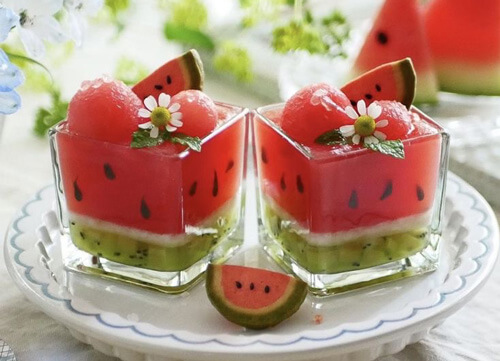 ژله طرح هندوانه