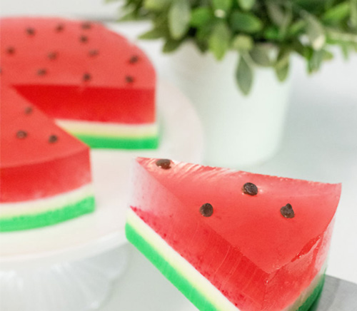 ژله طرح هندوانه