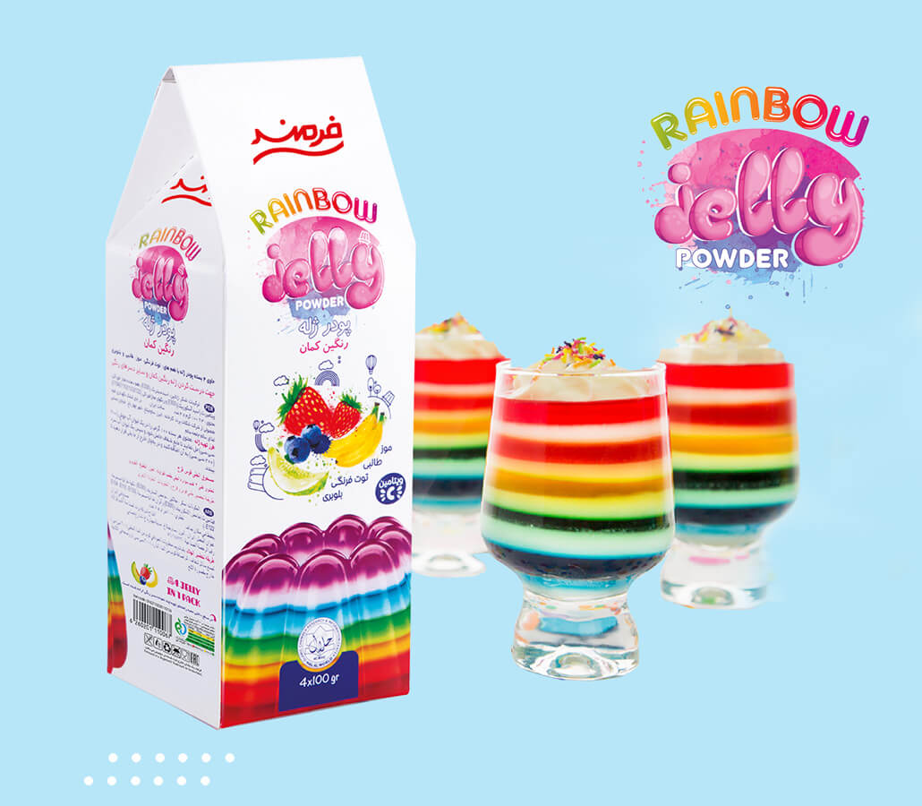 ژله رنگین کمان فرمند